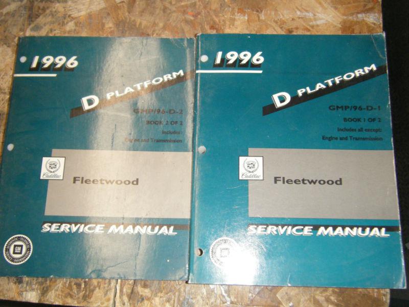 1996 cadillac fleetwood original factory service manual 2 volume set shop