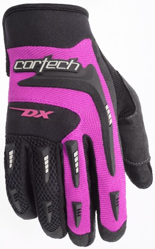 Cortech dx 2 pink large textile womens motorcycle dirt bike gloves lrg lg l