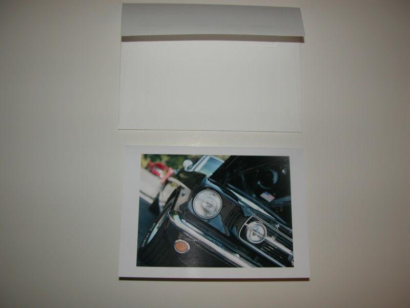 1966 mustang gt 5 x 7 blank note card with envelope