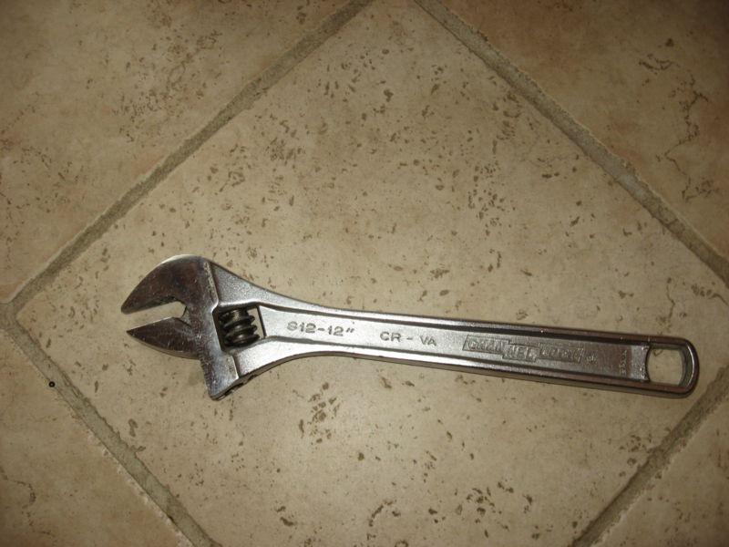 Channellock chrome adjustable wrench 300 mm,cr-va  1 1/2 inch