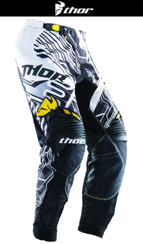 Thor core fusion yellow black sizes 28-44 dirt bike pants motocross mx atv '14