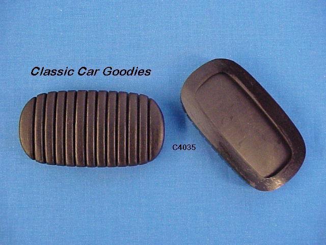 1955 1957 chevy clutch & brake pedal pads 1956 new pair