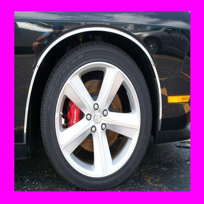 Chevy chrome wheel well fender trim molding 4pc w/5yr wrnty+free interior pc  2