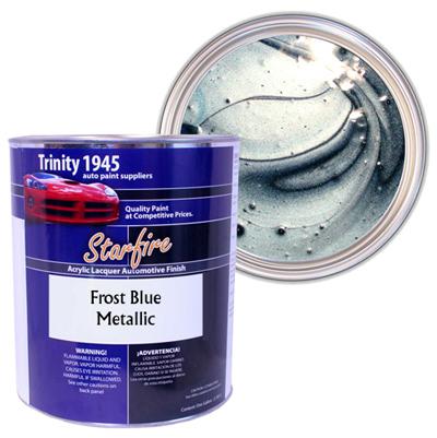 Starfire acrylic lacquer auto paint - frost blue metallic - 1 gallon
