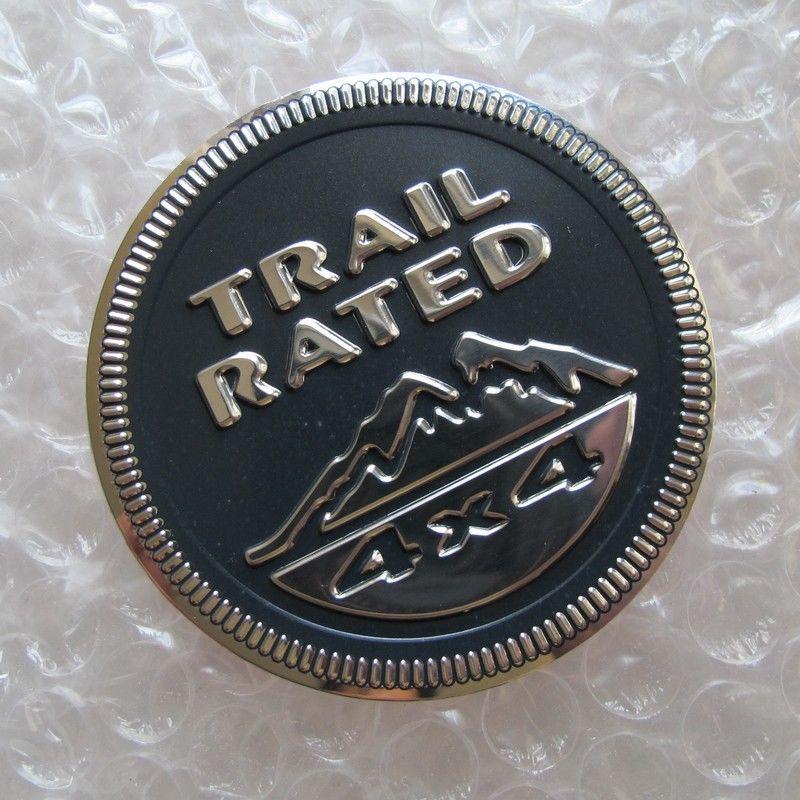 Trail rated 4x4 fender trunk logo emblem badge for jeep wrangler liberty mopar g