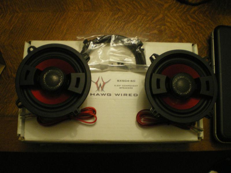 Hawg wired speakers 4 ohm 5.25 inches. new in box. for harley-davidson.