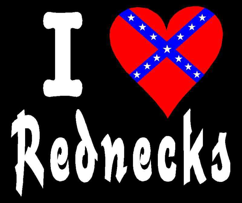 3 color i love rednecks confederate flag heart window decal sticker
