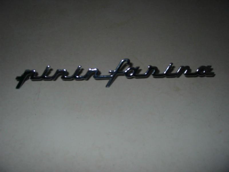 Ferrari pinin farina script used on 1950s and 1960s cars