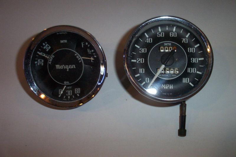 Morgan cars early '60's 4/4 gauges(smiths)  m.p.h. / combo / amps / fuel / oil!!