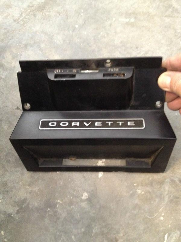 C3 corvette wiper bezel center console original 1968-1971