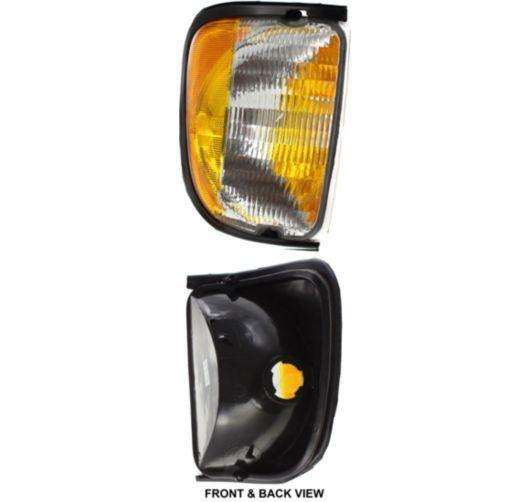 New corner light lamp passenger right side clear amber lens e150 van e250 rh