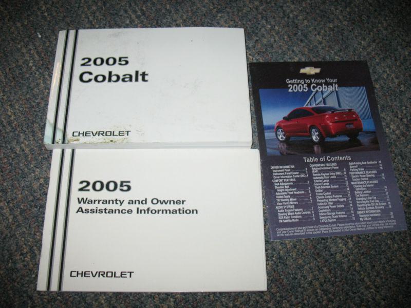 2005 / 05 chevrolet cobalt owners manual 
