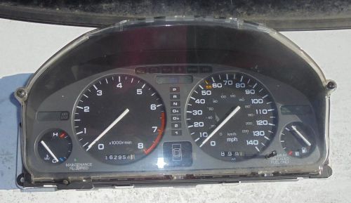 Oem 90 1990 91 1991 acura integra at auto instrument cluster speedometer w/ tach
