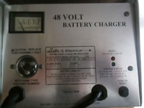 Lester 48 volt golf cart battery charger