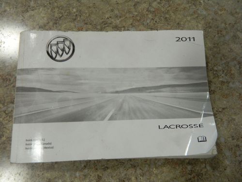 2011 buick lacrosse owners manual