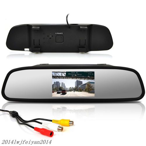 Auto car reverse parking camera rearview mirror tft color hd lcd display monitor