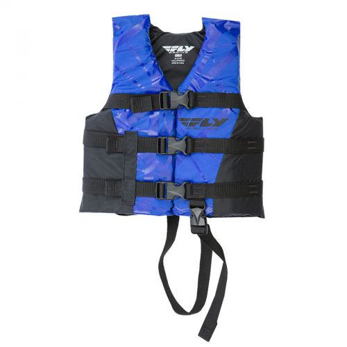 Fly racing nylon child life water sport vest-blue/black-one size