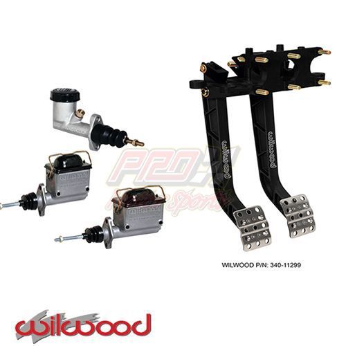 Wilwood reverse swing clutch/brake pedal w/ wilwood master cylinders 340-11299