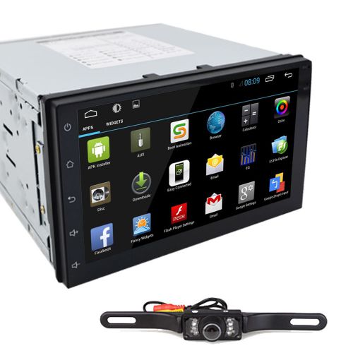 Android 4.4 os 7&#034; 2din car no dvd player gps wifi 3g radio quad core+free camera