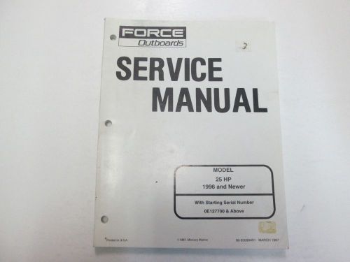 1996 &amp; newer force outboards 25 hp service repair manual stained 90830894r1 deal