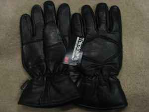 Thinsulate leather motorcycles gloves -  large 