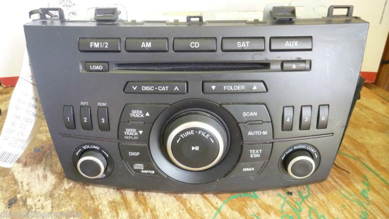 2010-2011 mazda 3 radio cd player bbm566ar0 * oem