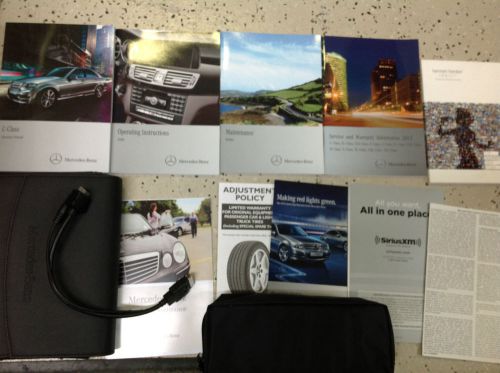 2013 mercedes benz c class models owners manual set w case &amp; adapter cd first ai