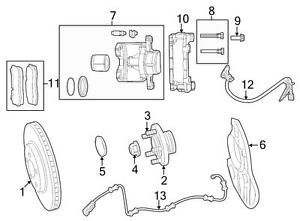 Chrysler oem chrysler disc brake caliper 05142557ab image 7