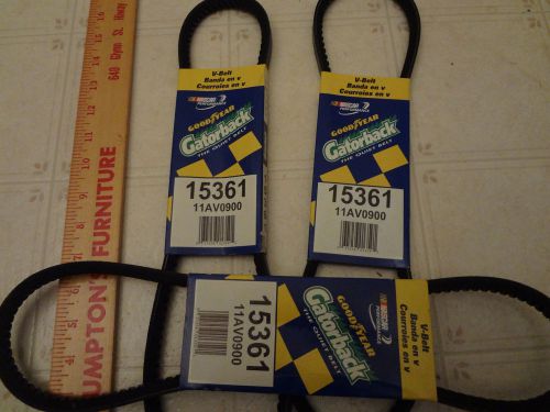 Gatorback 15361 belts lot of 3 total belts  nos