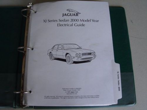 2000 jaguar xj8 xjr factory wiring schematic guide diagrams service manual