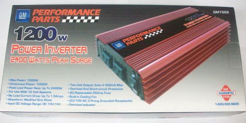 Performance parts gm7666 1200w digital power inverter 2400w peak surge