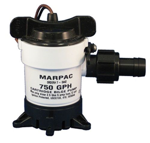 Marpac 750 gph bilge pump with removable power head