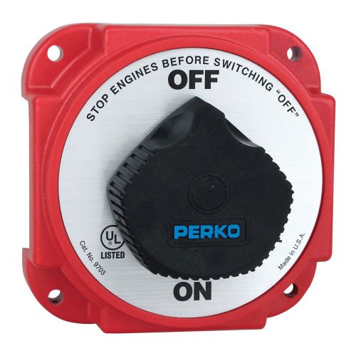 New perko 9703dp heavy duty battery disconnect switch w/ alternator field