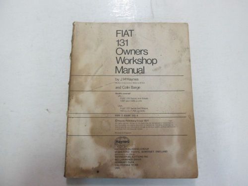 1978 haynes fiat 131 owners workshop manual damaged water stained factory oem