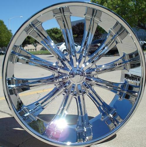 24" inch wheels rims chrome bw15 6x139.7 +30 tahoe 2007 2008 2009 2010 2011 2012