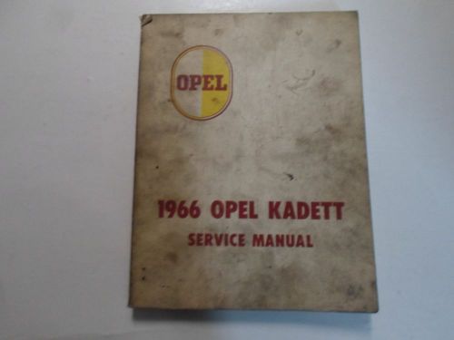 1966 opel kadett service shop repair manual stained worn factory oem book 66