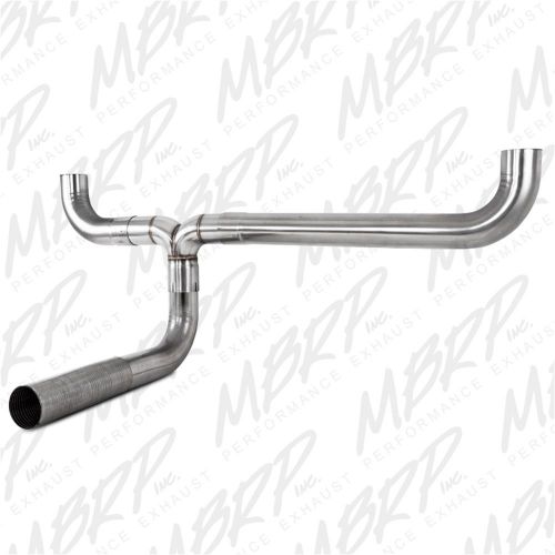 Mbrp exhaust ut1001 smokers t pipe dual exhaust pipe kit