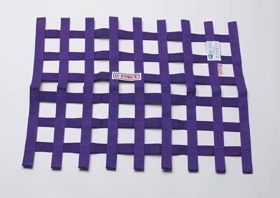 G-force racing window net purple nylon ribbon rectangle 23" x 23" x 18" ea