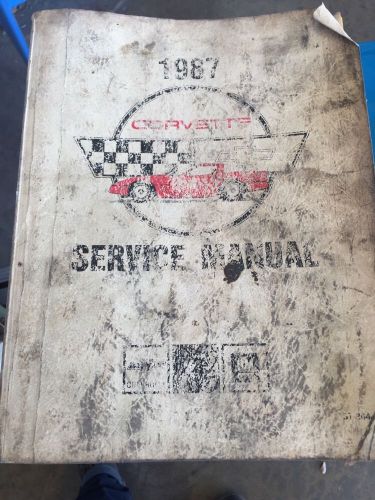 1987 corvette shop manual 87 chevy chevrolet repair service book
