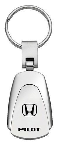 Honda kc3-pil pilot chrome teardrop keychain/key fob engraved in usa genuine