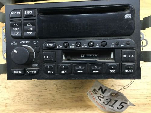 2000 le sabre audio radio receiver am/fm/ cd