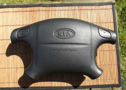 01 02 kia sephia black steering wheel airbag  factory oem 2001 2002