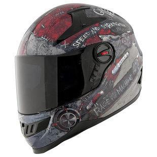 New speed and strength rage with the machine motorcycle helmet
