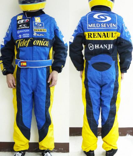 Classsic replica fernando alonso 2005 06 f1 renault r25 kart racing karting suit