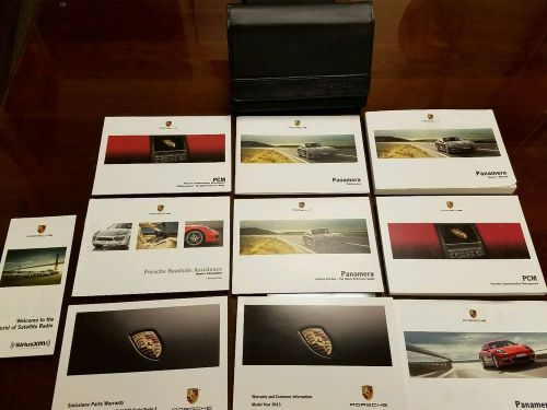 2013 porsche panamera oem owners manual with case