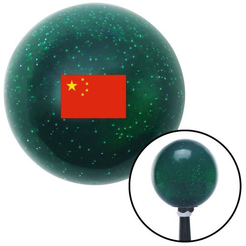 China green metal flake shift knob with m16 x 1.5 insertoe premium style