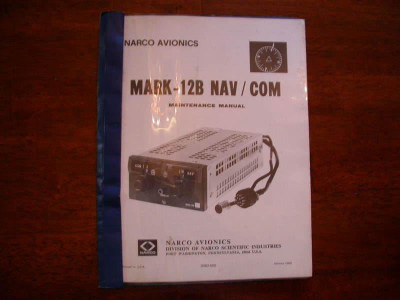 Narco mark 12b maintenance manual lowest price on ebay ships free