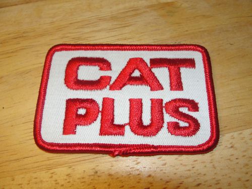 Cat plus,catipillar mfg.company logo advertising there heavy equipement patch