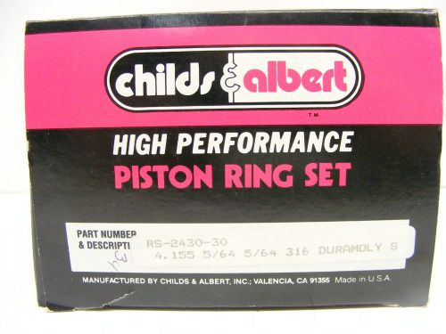 New 4.155 childs &amp; albert piston ring set 5/64 5/64 316 drag race 012416-21