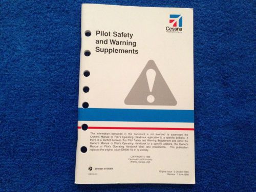 Cessna pilot safety and warning supplements